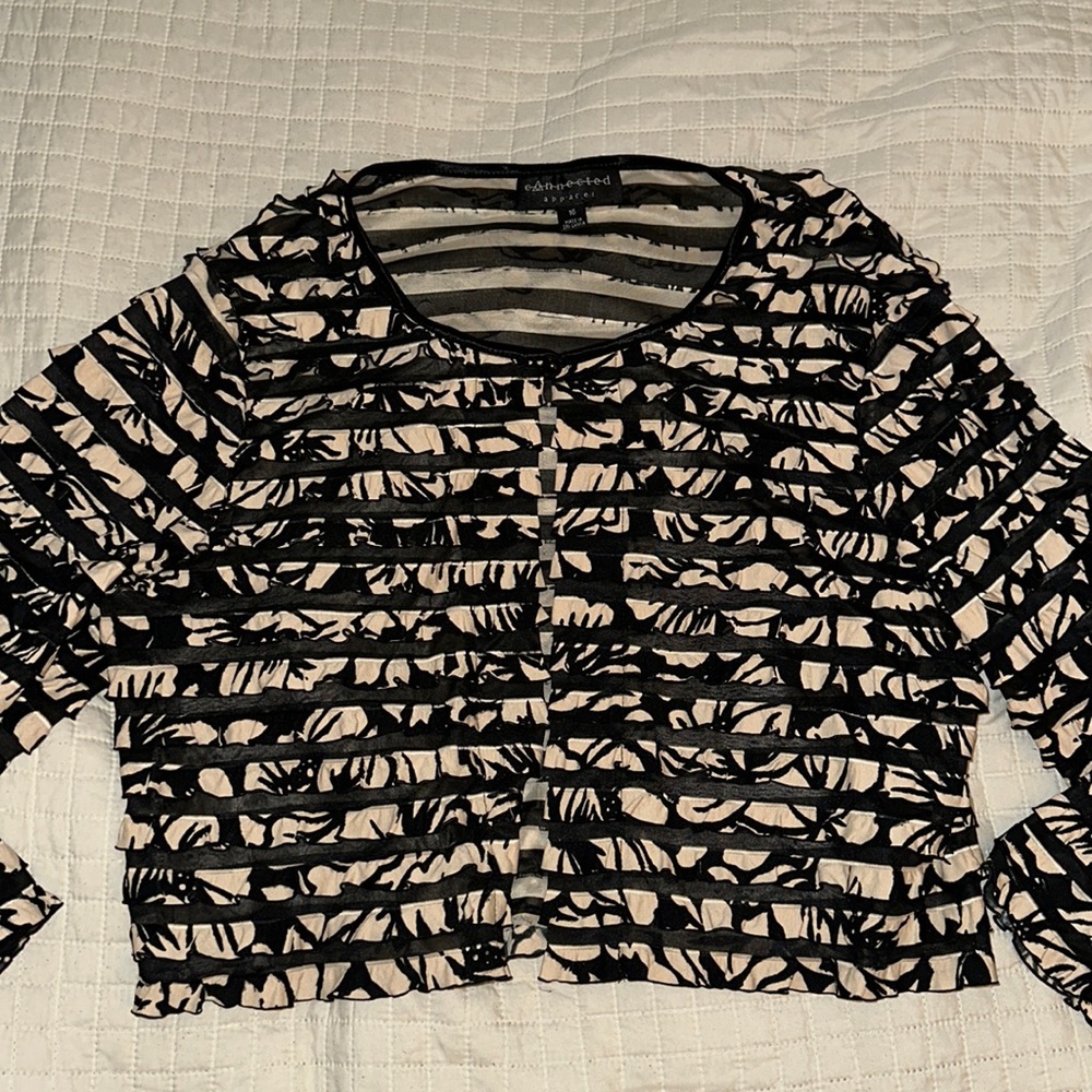 Connected apparel cardigan
